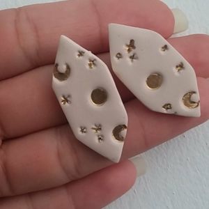 Handmade polymer clay earrings
